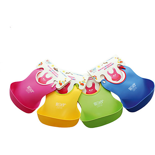 Мягкий нагрудник с кармашком, Roxy-Kids, желтый от Roxy-Kids