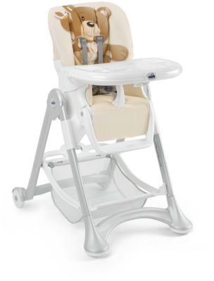 Стульчик для кормления Campione Мишка, CAM, серо-бежевый