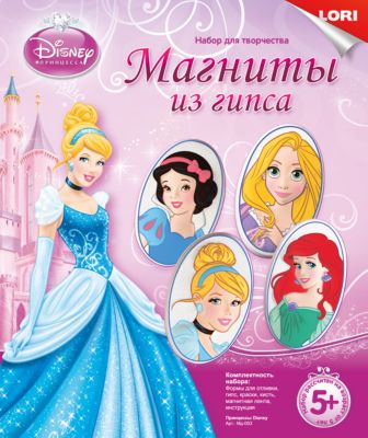 Магниты из гипса "Принцессы  Disney", LORI