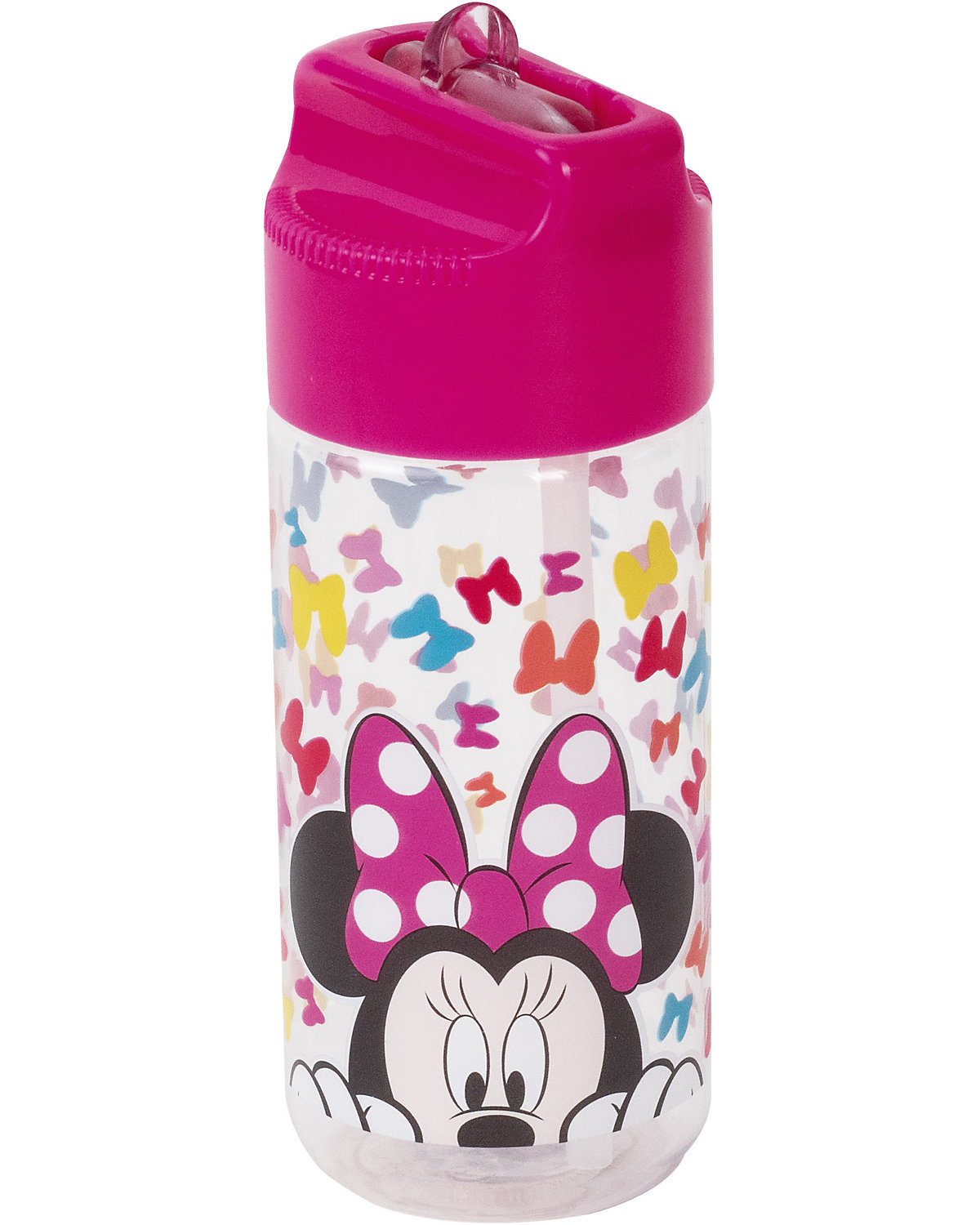 Tritan-Trinkflasche Disney Minnie Mouse 430 ml inkl. Trinkhalm