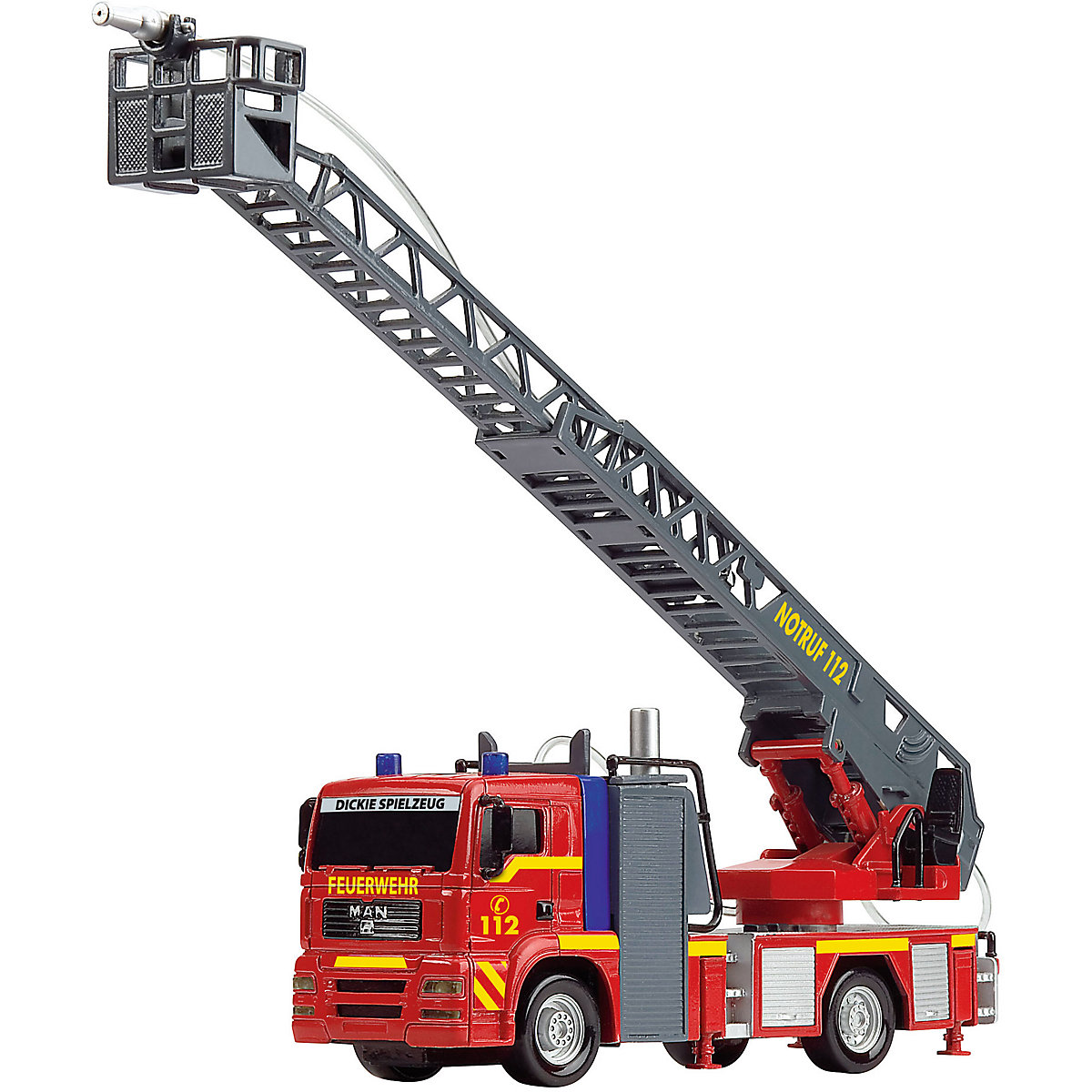 Dickie Toys City Fire Engine Feuerwehrauto mit manueller Wasserspritze Feuerw... 