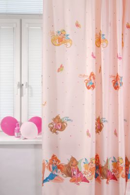 Персиковая портьера "Winx" (ширина 200, высота 265 см) TAC