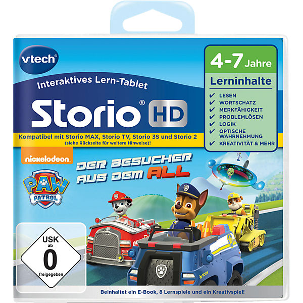 Storio 2, 3S, Max & TV - Storio HD Lernspiel "Paw Patrol"