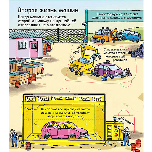 Книга со створками "Секреты машин" от Робинс