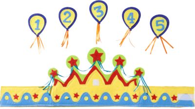 Geburtstags Krone Mädchen mit Zahlen von 1-5 Kindergeburtstag Party Dekoration 
