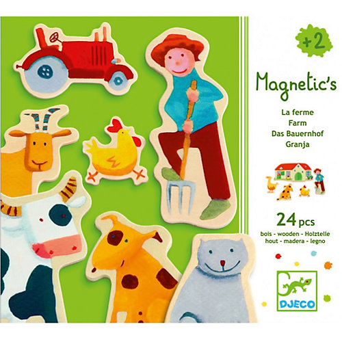 Развивающая магнитная игра "Ферма", DJECO