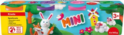 Mini Kids Spielknete Sonderfarben, 4 x 140 g