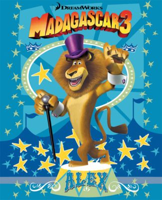 Плед "Мадагаскар" 160*130 см (в ассортименте), Непоседа