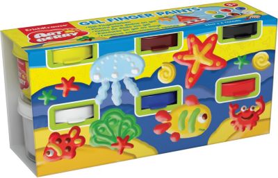 Пальчиковые краски (6 цветов по 35 мл), Artberry