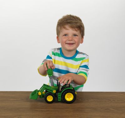 klein John Deere Traktor mit Frontlader und Gewicht, John Deere | myToys