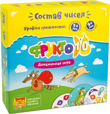 Развивающая настольная игра "Фрукто 10" Банда Умников