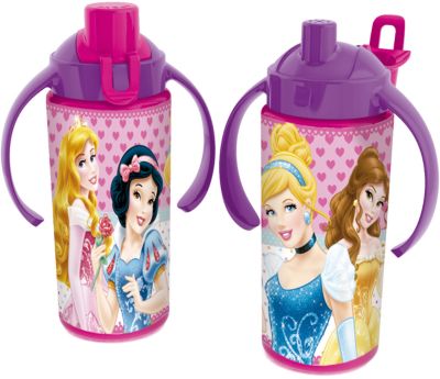 Бутылка спортивная с ручками (360 мл), Принцессы