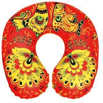 Шейная антистресс-подушка "Хохлома"