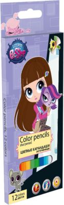 Цветные карандаши "Littlest Pet Shop" 12 шт