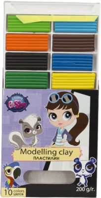 Пластилин "Littlest Pet Shop" 10 цветов