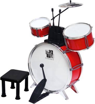 KINDERSCHLAGZEUG ROT Kinder Trommel Drums Percussion Musikinstrument Spielzeug 