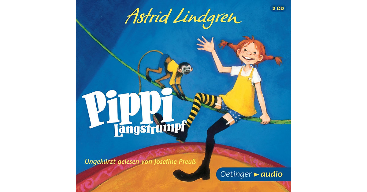 Pippi Langstrumpf, 2 Audio-CDs Hörbuch
