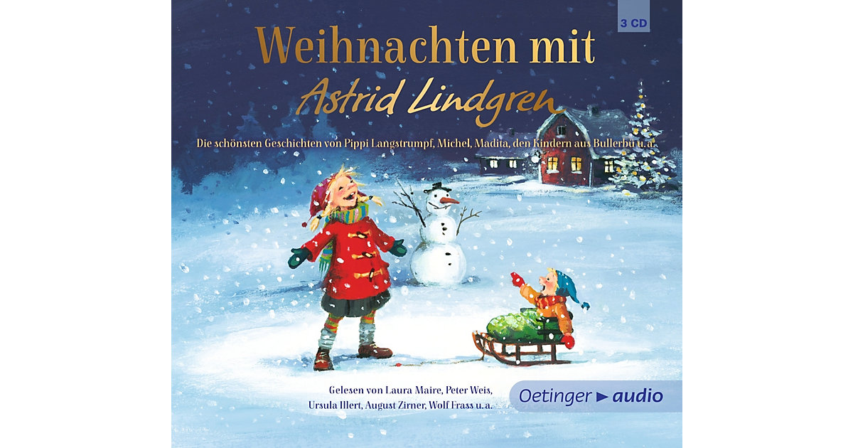 Weihnachten mit Astrid Lindgren, 3 Audio-CDs Hörbuch