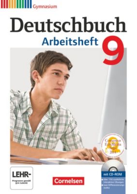 Buch - Deutschbuch, Gymnasium Allgemeine Ausgabe, Neubearbeitung 2012: 9. Schuljahr, Arbeitsheft mit Übungs-CD-ROM