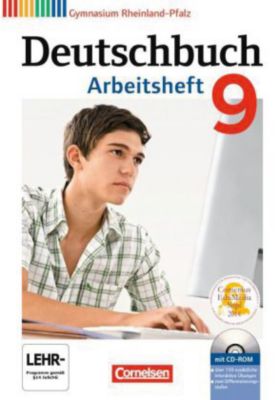 Buch - Deutschbuch, Gymnasium Rheinland-Pfalz: 9. Schuljahr, Arbeitsheft mit Übungs-CD-ROM