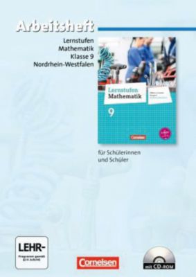 Buch - Lernstufen Mathematik, Differenzierende Ausgabe Nordrhein-Westfalen, Neubearbeitung: 9. Schuljahr, Arbeitsheft m. CD-ROM