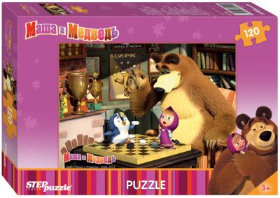 Пазл "Маша и Медведь", 120 деталей, Step Puzzle