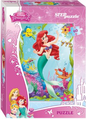 Пазл "Русалочка", 60 деталей, Disney Princess, Step Puzzle