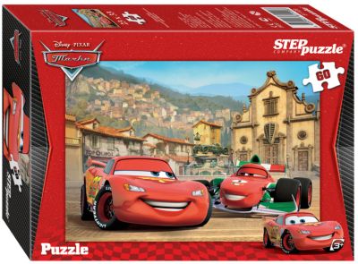 Пазл "Тачки-2", 60 деталей, Step Puzzle