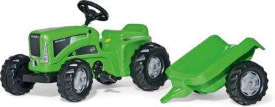 Rutscher Trettraktor Trecker Traktor Kinderfahrzeug Spielzeug Anhänger Bausteine 