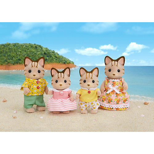 Набор "Семья Полосатых Кошек", Sylvanian Families от Эпоха Чудес