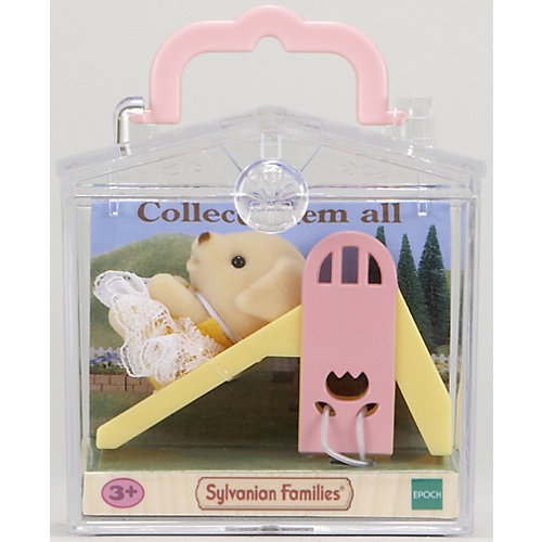 Набор "Младенец в пластиковом сундучке " (собачка на горке), Sylvanian Families от Эпоха Чудес