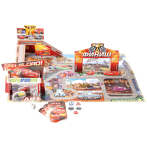 Настольная 3d игра-ходилка "Большие гонки", Тачки, Умка от Умка