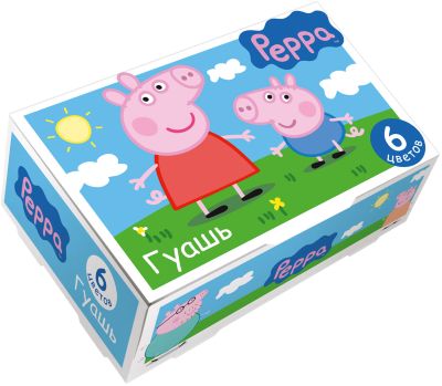 Гуашь "Свинка Пеппа" 6 цветов