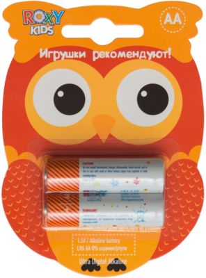 Батарейки для игрушек, тип АА, 2 шт., Roxy-kids