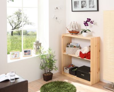Ticaa Standregal Bcherregal Kiefer Natur H92cm natur Gr. 85 x 90