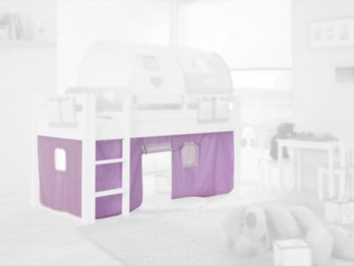 Vorhangset Spielbetten, purple/wei lila Kinder