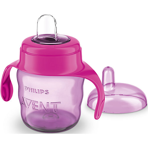 Чашка-поильник с носиком Comfort, 200 мл, Avent, сиреневый/розовый от PHILIPS AVENT