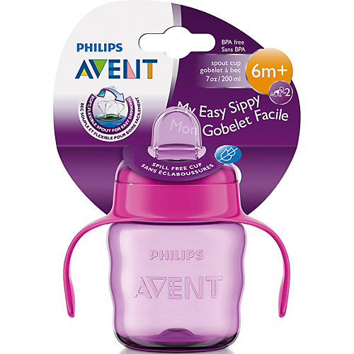 Чашка-поильник с носиком Comfort, 200 мл, Avent, сиреневый/розовый от PHILIPS AVENT