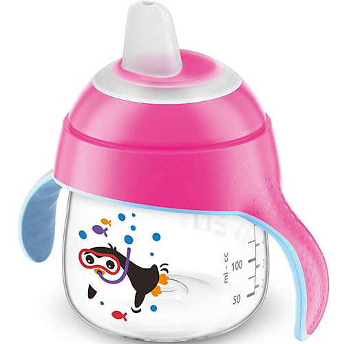 Чашка-поильник с носиком, 200 мл, от 6 мес., Avent, розовый от PHILIPS AVENT