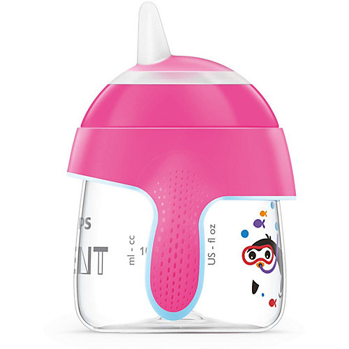 Чашка-поильник с носиком, 200 мл, от 6 мес., Avent, розовый от PHILIPS AVENT