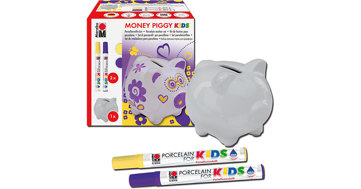 KIDS Porzellanfarbe Kreativset Spardose Money Piggy KIDS Porzellanfarbe Kreativset Spardose Money Piggy