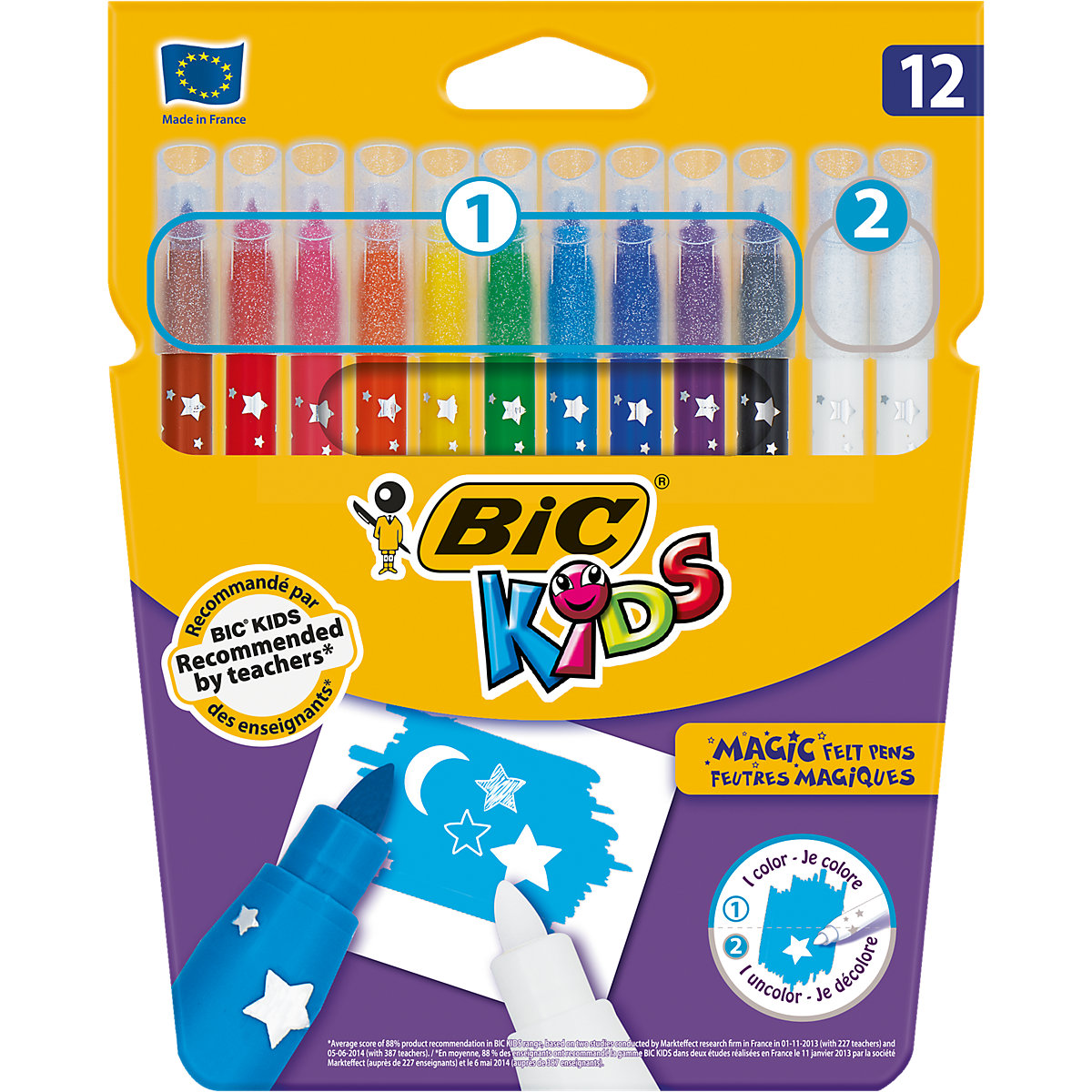 BIC Kids Zauber-Filzstifte 10 Farben