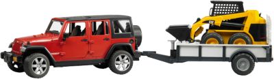 BRUDER 2925 Jeep Wrangler Unlimited Rubicon mit CAT 1:16