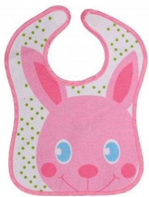 Нагрудник махровый "Зайка" Sevi baby, розовый