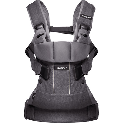 Рюкзак One Soft Cotton Mix, BabyBjorn, деним серый от BabyBjorn