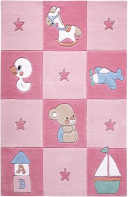 Teppich Newborn, rosa Gr. 110 x 170