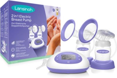 2in1 Elektrische Milchpumpe inkl. 4 Muttermilchflaschen 2