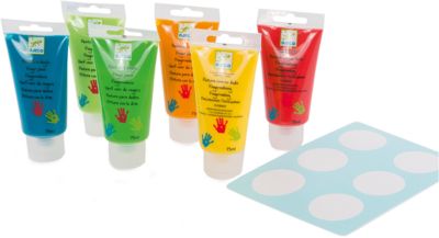 6 finger paint’s tubes 20 x 13 x 7,5 cm, DJECO myToys