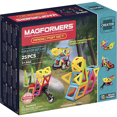 Магнитный конструктор Magic Pop, 25 деталей, MAGFORMERS от MAGFORMERS