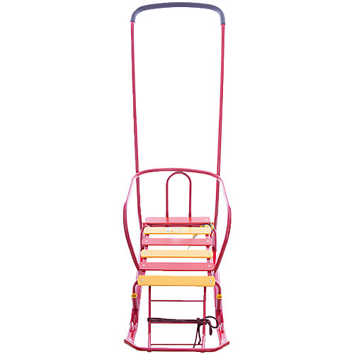Санки с ручкой Nika-Kids Тимка 3+, красные от Nika-Kids
